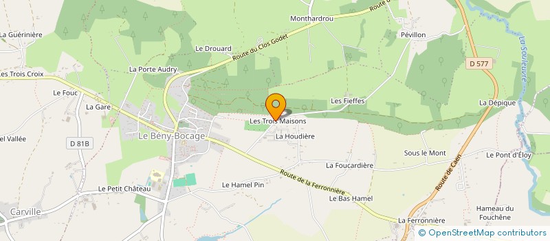 localisation de l'entreprise MADAME CECILE LEGRAND  SOULEUVRE EN BOCAGE