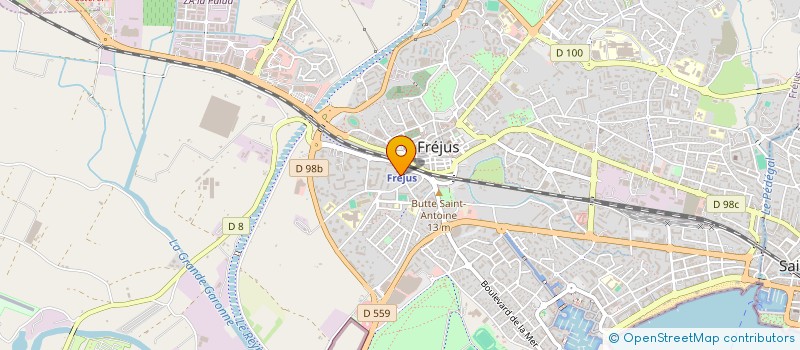 localisation de l'entreprise MADAME CECILE LELEU à FREJUS