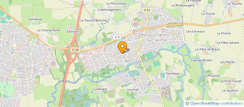 localisation de l'entreprise MADAME CECILE LELIEVRE  NOYAL-CHATILLON-SUR-SEICHE