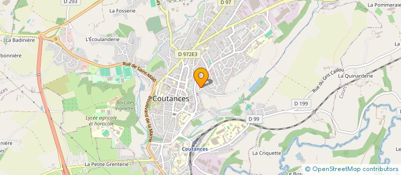 localisation de l'entreprise MADAME CECILE LENOBLE  COUTANCES