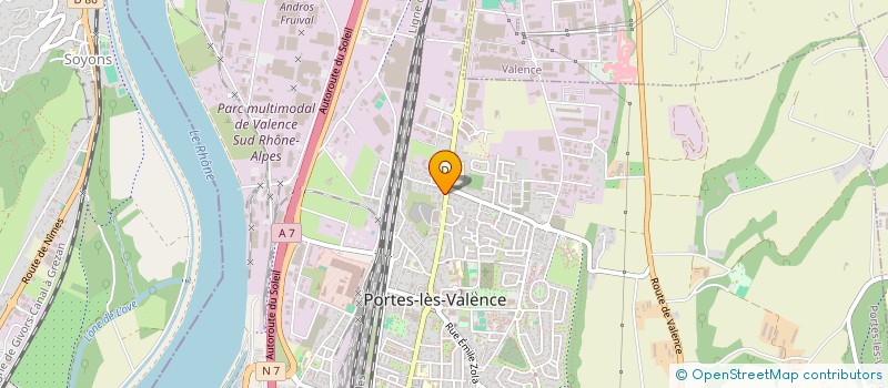 localisation de l'entreprise MADAME CECILE LENTINI  PORTES-LES-VALENCE