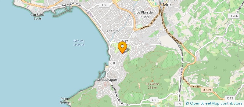 localisation de l'entreprise MADAME CECILE LEPRETRE  SAINT-CYR-SUR-MER