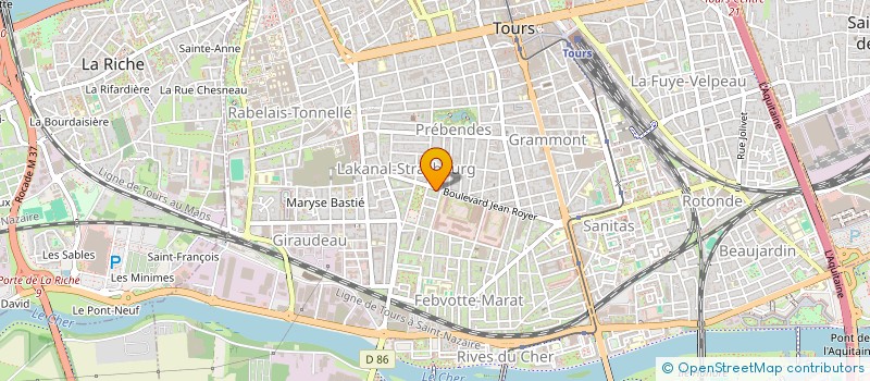 localisation de l'entreprise MADAME CECILE LETOURNEUR  TOURS