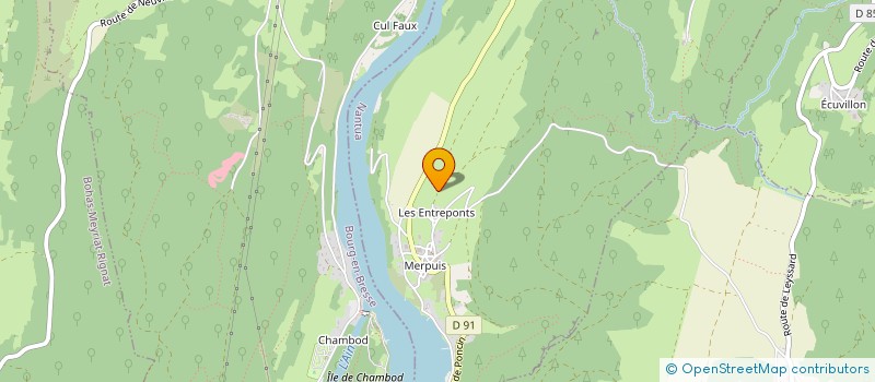 localisation de l'entreprise MADAME CECILE LIEVIN  SERRIERES-SUR-AIN