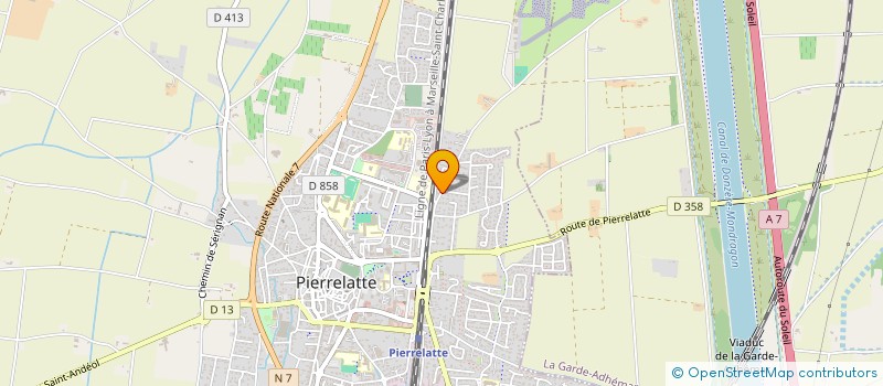 localisation de l'entreprise MADAME CECILE LIQUIERE  PIERRELATTE