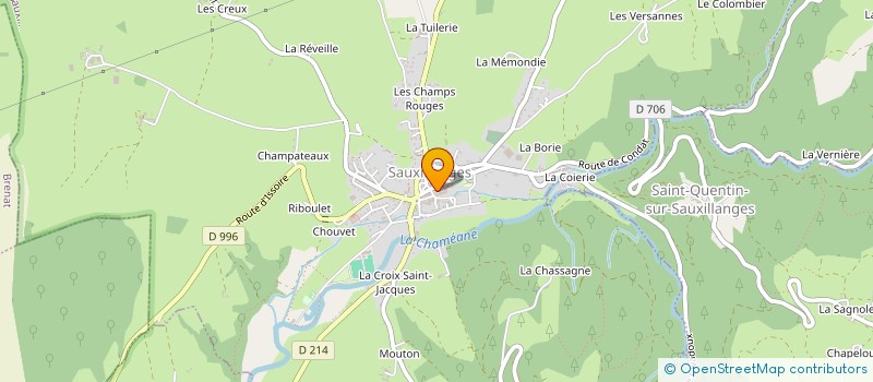 localisation de l'entreprise MADAME CECILE LIVET  SAUXILLANGES