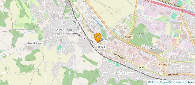 localisation de l'entreprise MADAME CECILE LOCATELLI  SAINT-ALBAN-DE-ROCHE