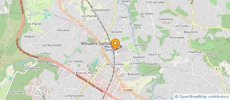 localisation de l'entreprise MADAME CECILE LOPEZ  MOUANS-SARTOUX