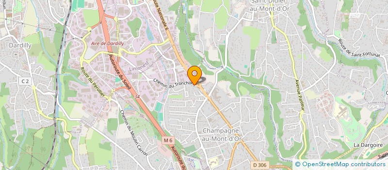 localisation de l'entreprise MADAME CECILE LORCET  CHAMPAGNE-AU-MONT-D'OR