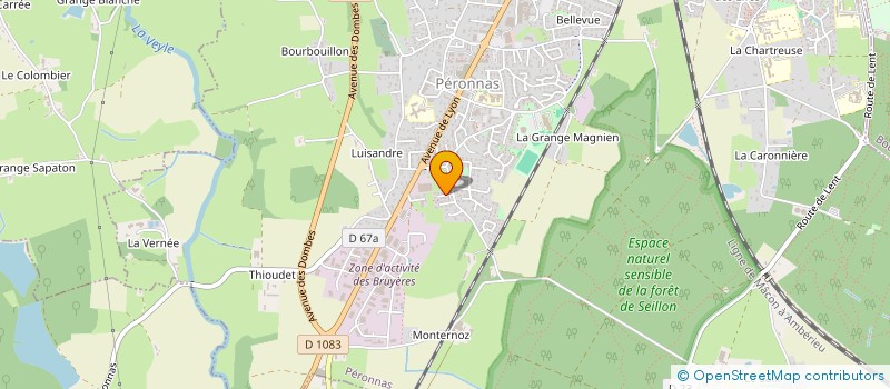 localisation de l'entreprise MADAME CECILE LOUVET  PERONNAS