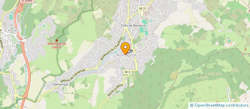 localisation de l'entreprise MADAME CECILE LUCAS  ROMAGNAT