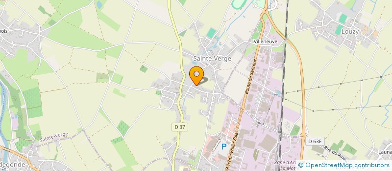 localisation de l'entreprise MADAME CECILE LUCAS  SAINTE-VERGE