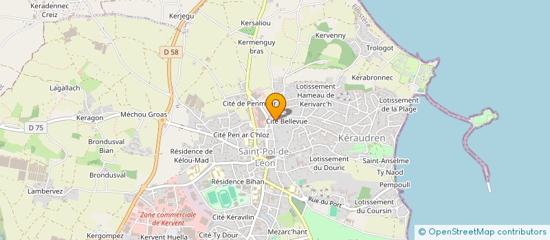 localisation de l'entreprise MADAME CECILE MADRE  SAINT-POL-DE-LEON