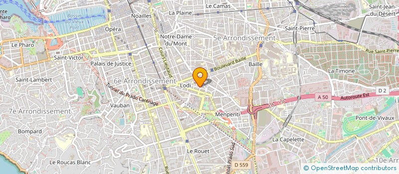 localisation de l'entreprise MADAME CECILE MAGNAN à MARSEILLE