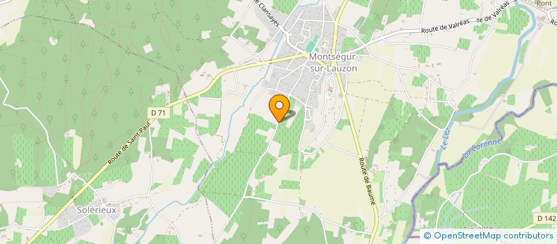 localisation de l'entreprise MADAME CECILE MAGNIER  MONTSEGUR-SUR-LAUZON