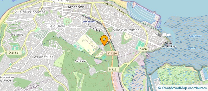 localisation de l'entreprise MADAME CECILE MAHALIN  ARCACHON