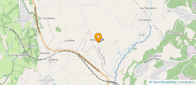 localisation de l'entreprise MADAME CECILE MAHEO  LISSAC-ET-MOURET