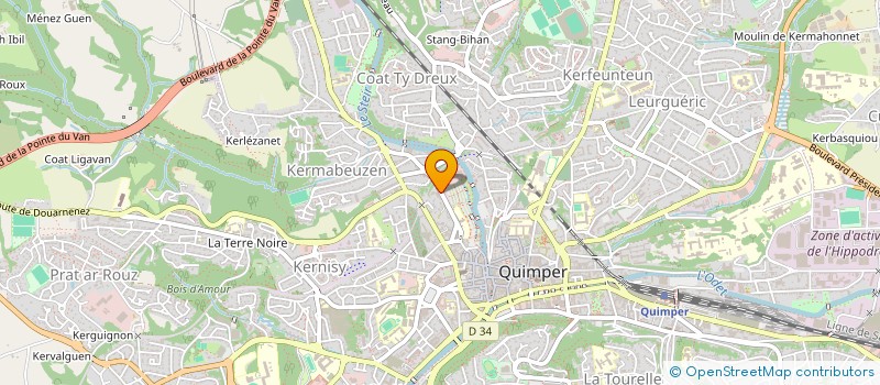 localisation de l'entreprise MADAME CECILE MAILLARD à QUIMPER