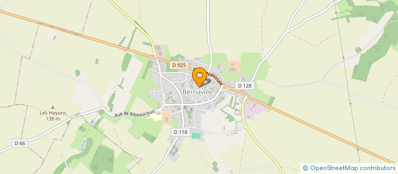 localisation de l'entreprise MADAME CECILE MAILLARD  BERNAVILLE