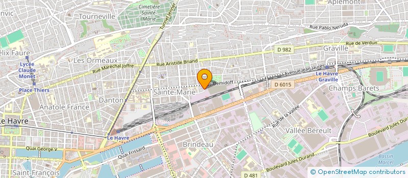 localisation de l'entreprise MADAME CECILE MALINDO  LE HAVRE