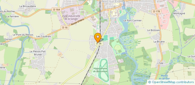 localisation de l'entreprise MADAME CECILE MALLIER  NORT-SUR-ERDRE