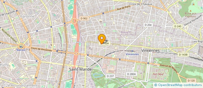 localisation de l'entreprise MADAME CECILE MANUEL à VINCENNES