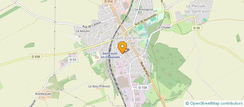 localisation de l'entreprise MADAME CECILE MARANGE à SAINT-JUST-EN-CHAUSSEE