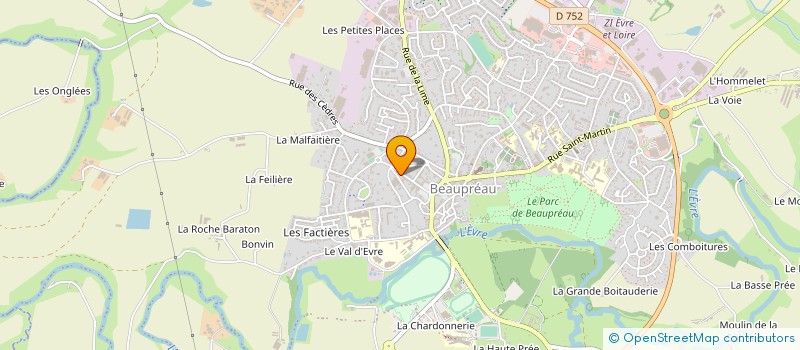 localisation de l'entreprise MADAME CECILE MARCHAND à BEAUPREAU-EN-MAUGES