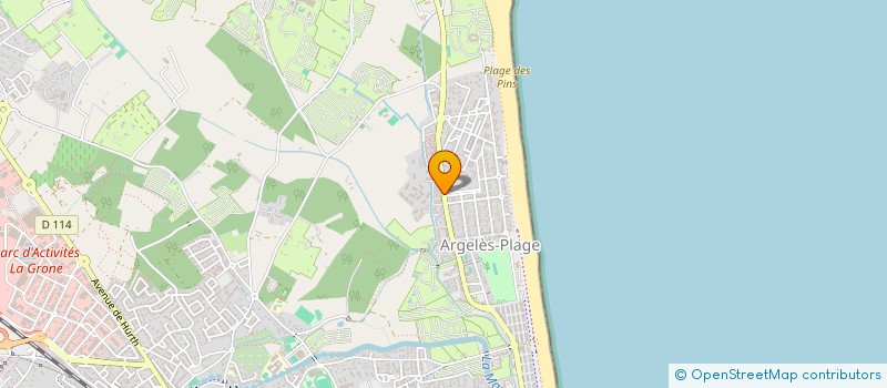 localisation de l'entreprise MADAME CECILE MARCHE  ARGELES-SUR-MER