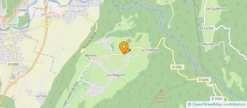 localisation de l'entreprise MADAME CECILE MARGOT  SAINT-CHRISTOPHE-SUR-GUIERS