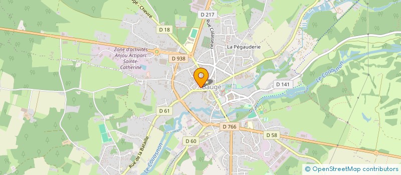 localisation de l'entreprise MADAME CECILE MARICHY  BAUGE-EN-ANJOU