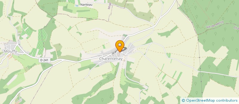 localisation de l'entreprise MADAME CECILE MARQUANT  CHARENTENAY