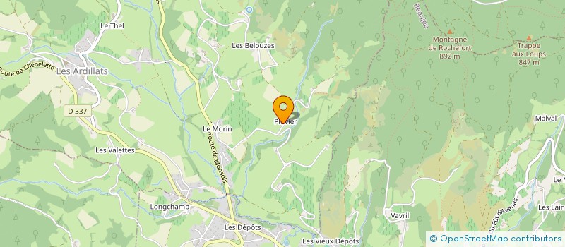 localisation de l'entreprise MADAME CECILE MARSELLA  LES ARDILLATS