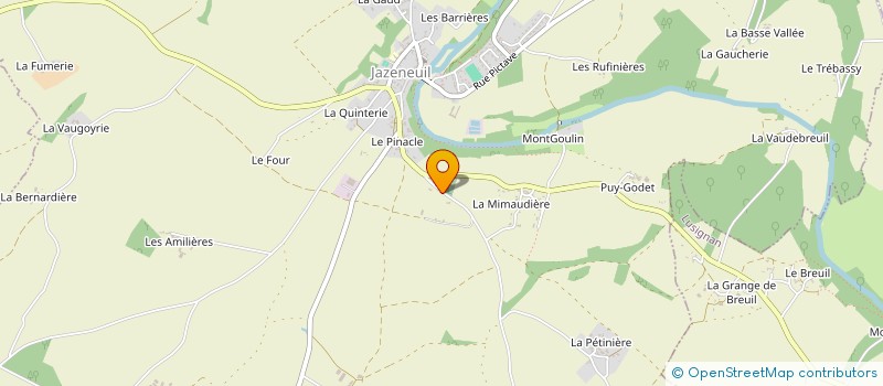 localisation de l'entreprise MADAME CECILE MARTIN à JAZENEUIL