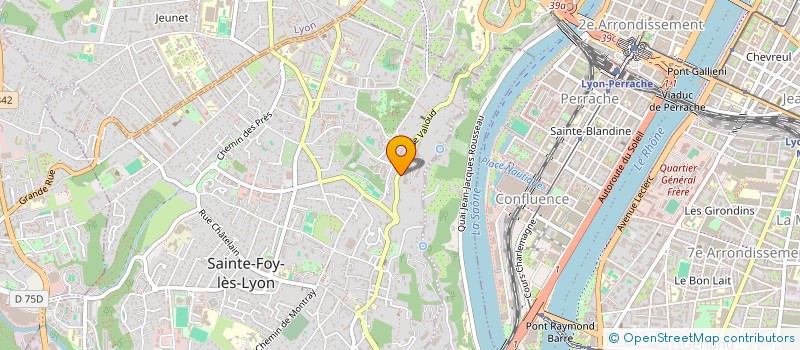 localisation de l'entreprise MADAME CECILE MARTIN  SAINTE-FOY-LES-LYON