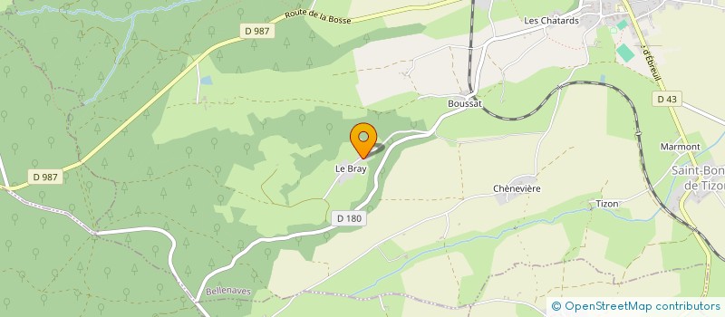 localisation de l'entreprise MADAME CECILE MARTIN  BELLENAVES