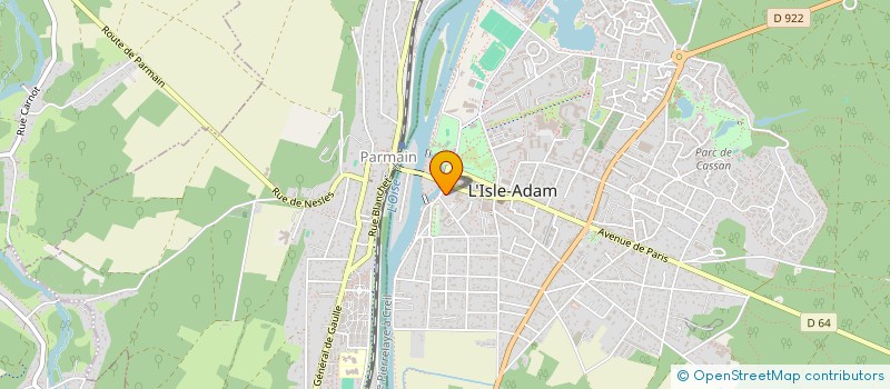 localisation de l'entreprise MADAME CECILE MARTIN  ISLE ADAM