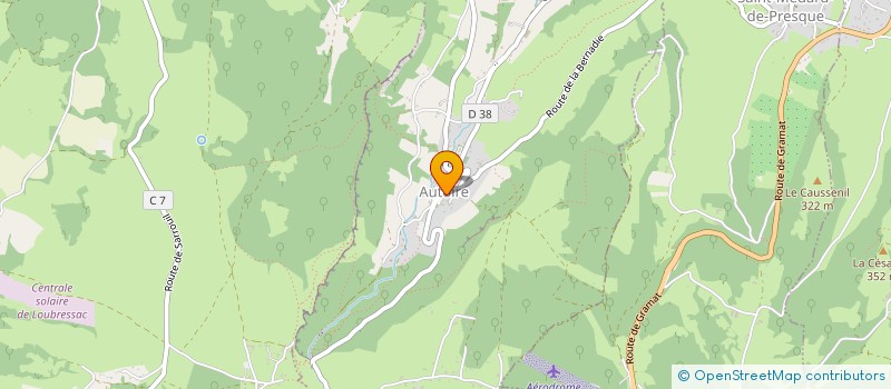 localisation de l'entreprise MADAME CECILE MARTINEZ  AUTOIRE