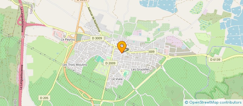 localisation de l'entreprise MADAME CECILE MARTINEZ  SIGEAN