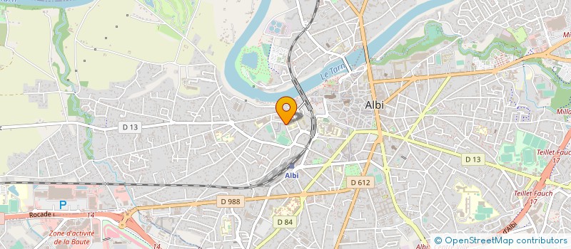 localisation de l'entreprise MADAME CECILE MARTY à ALBI