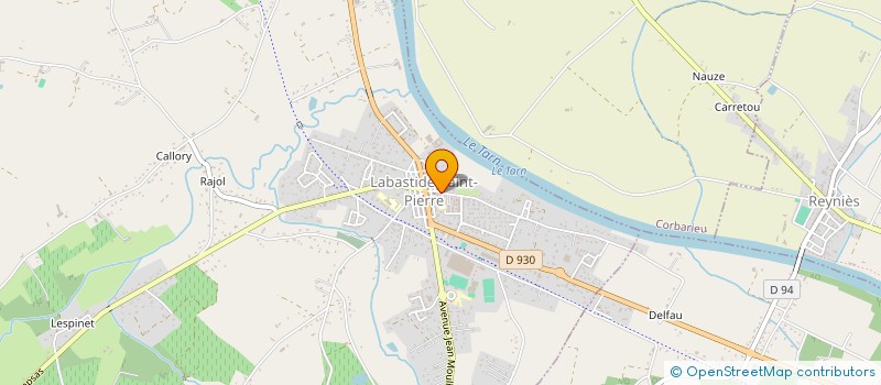 localisation de l'entreprise MADAME CECILE MARTY  LABASTIDE-SAINT-PIERRE