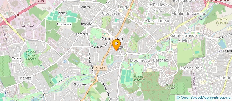 localisation de l'entreprise MADAME CECILE MARTY à GRADIGNAN