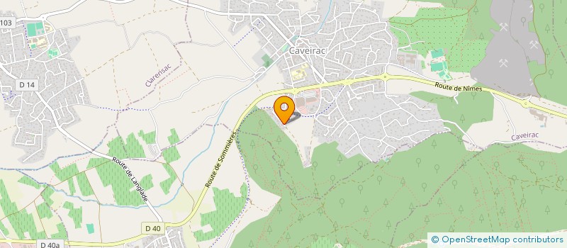 localisation de l'entreprise MADAME CECILE MARUEJOLS  CAVEIRAC