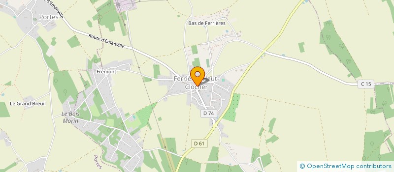 localisation de l'entreprise MADAME CECILE MASSE  FERRIERES-HAUT-CLOCHER