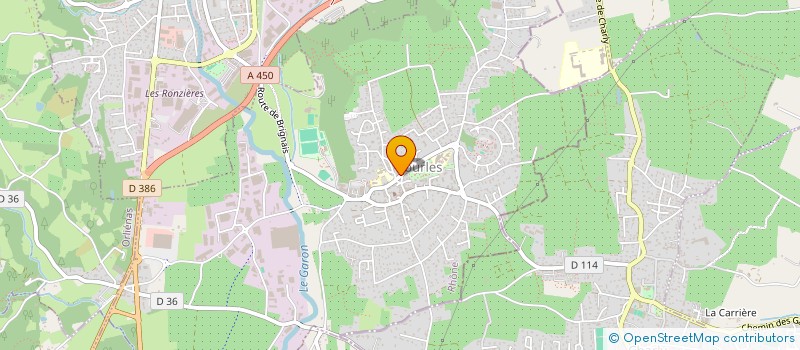 localisation de l'entreprise MADAME CECILE MATHAUD  VOURLES