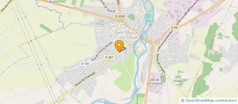 localisation de l'entreprise MADAME CECILE MATHELY à SAINT-POURCAIN-SUR-SIOULE