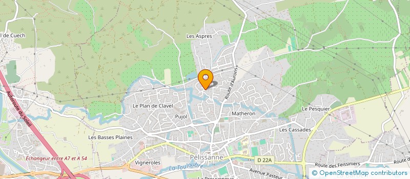 localisation de l'entreprise MADAME CECILE MATHIEU  PELISSANNE