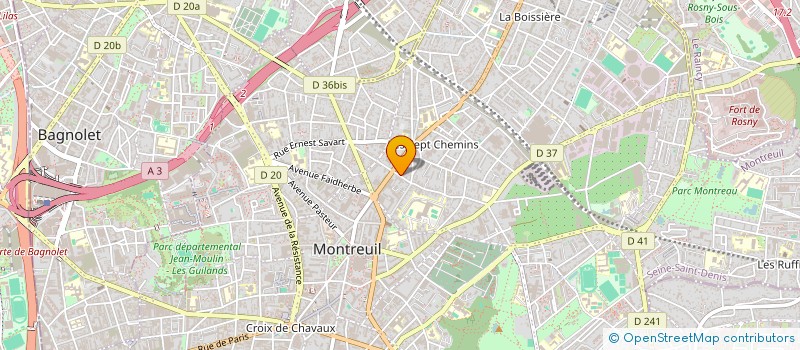 localisation de l'entreprise MADAME CECILE MAUCHAMP à MONTREUIL