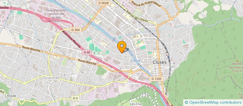 localisation de l'entreprise MADAME CECILE MAULET  CLUSES