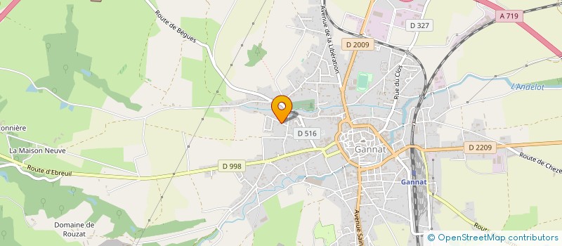 localisation de l'entreprise MADAME CECILE MAYSONNAVE à GANNAT